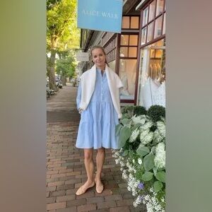 NWT - Alice Walk - The Linen Ruffle Dress - S